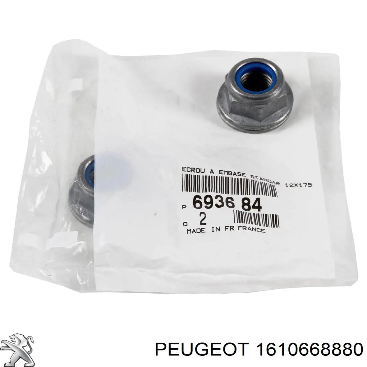 Comprar 1610668880 Peugeot/Citroen Tuerca de la bieleta estabilizadora delantera