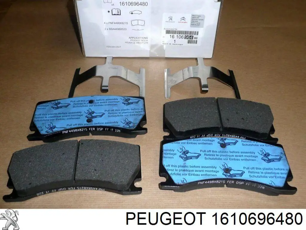 Comprar 1610696480 Peugeot/Citroen Pastillas de freno traseras