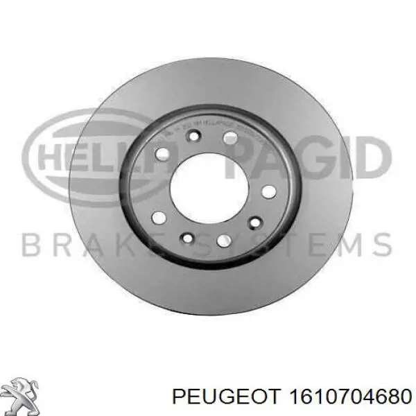 Disco de freno 1610704680 Peugeot/Citroen
