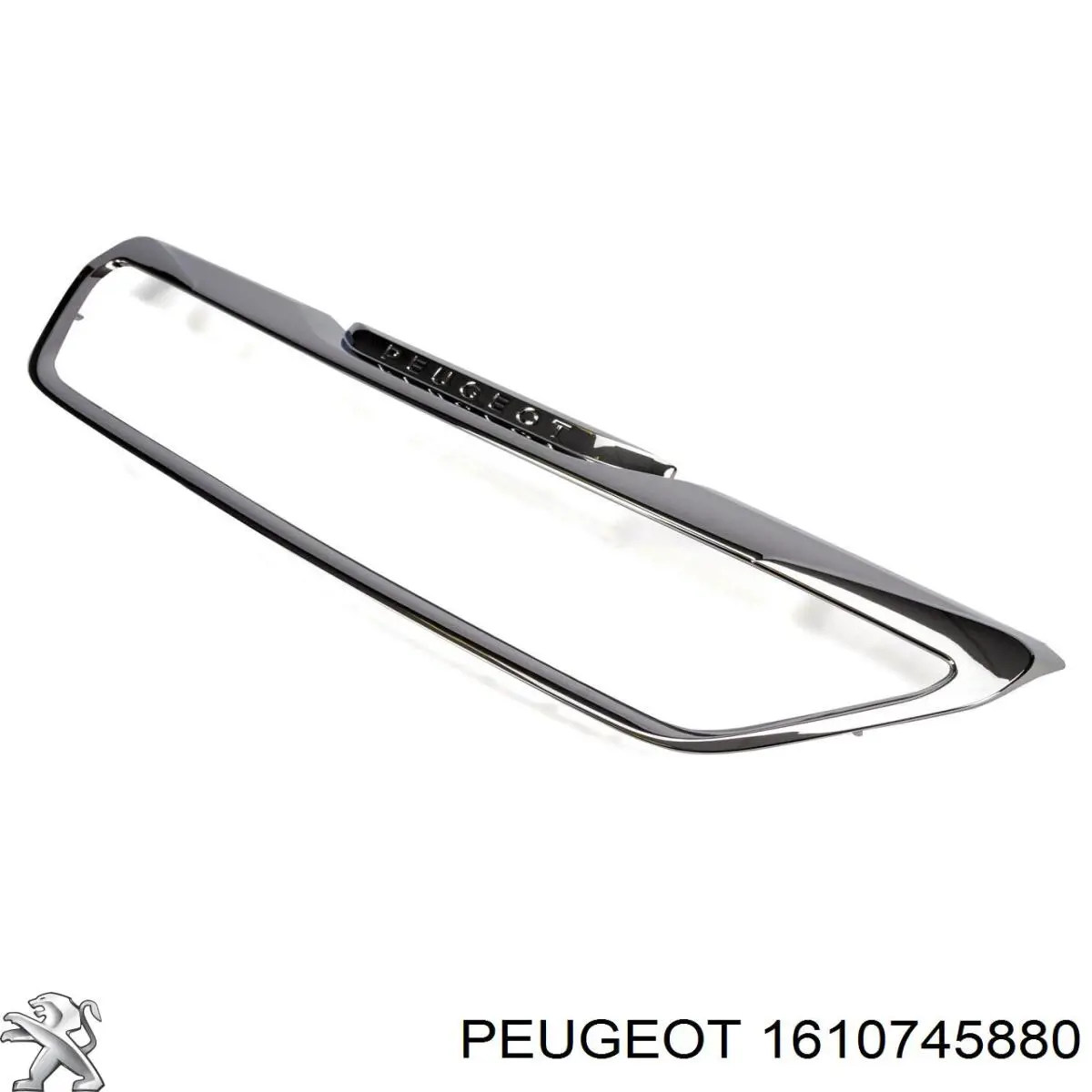Moldura de la rejilla del radiador 1610745880 Peugeot/Citroen