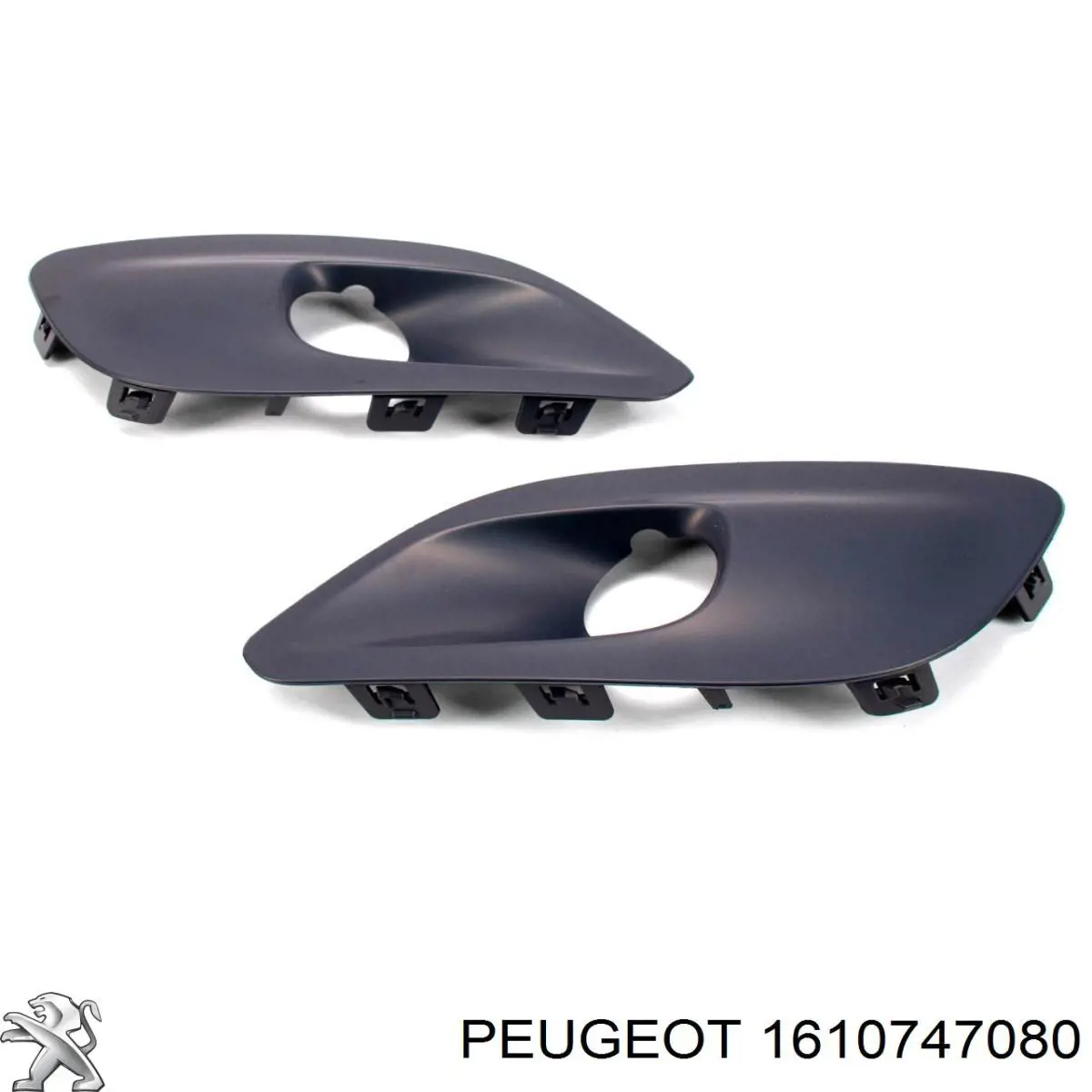 Tapa de rejilla de faro antiniebla del parachoques delantero 1610747080 Peugeot/Citroen