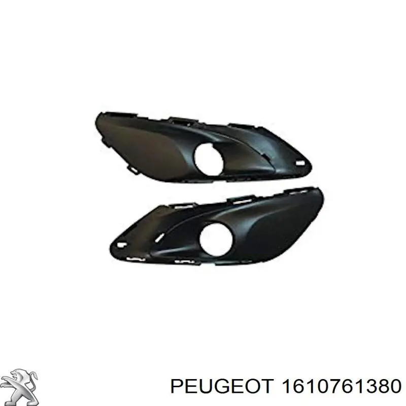 1610761380 Peugeot/Citroen rejilla de ventilación, parachoques trasero, izquierda