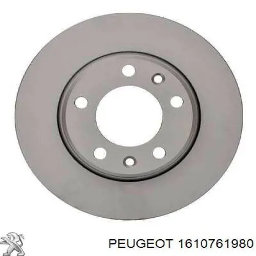 Disco de freno trasero Peugeot/Citroen 1610761980 precio, desde 25,18 EUR