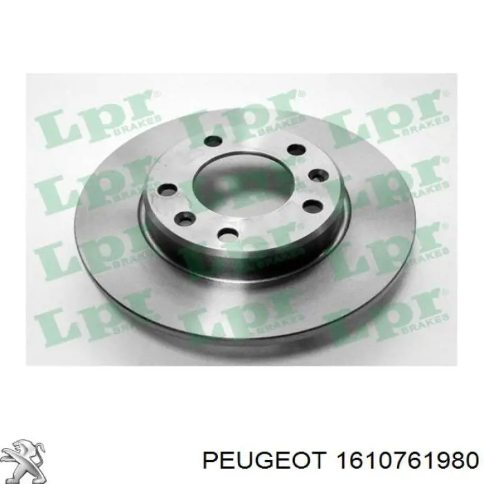 1610761980 Peugeot/Citroen Freno de disco trasero