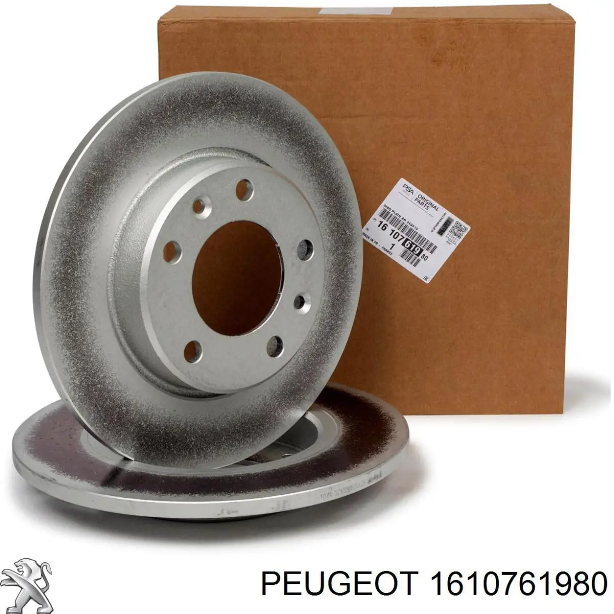 Disco de freno trasero 1610761980 Peugeot/Citroen