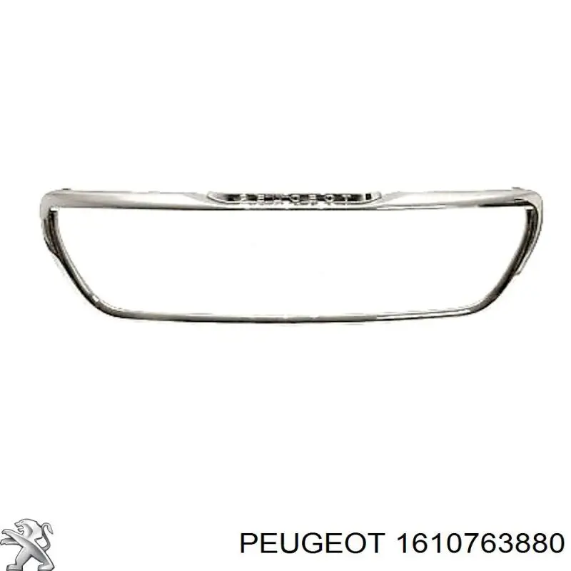 Moldura de la rejilla del radiador 1610763880 Peugeot/Citroen