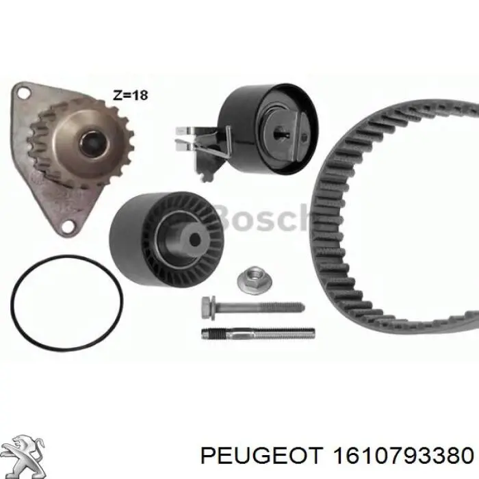 1610793380 Peugeot/Citroen kit correa de distribución