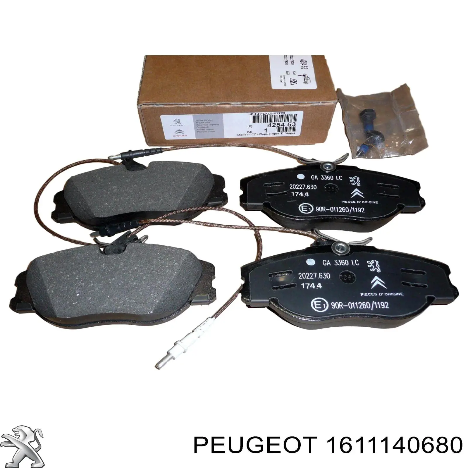 1611140680 Peugeot/Citroen Pastillas delanteras
