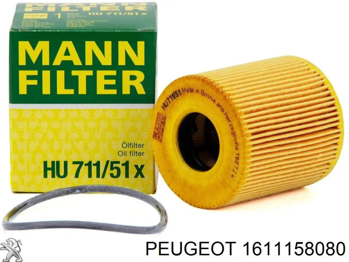 Filtro de aire 1611158080 Peugeot/Citroen