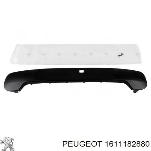 1611182880 Peugeot/Citroen Moldura central del parachoques delantero