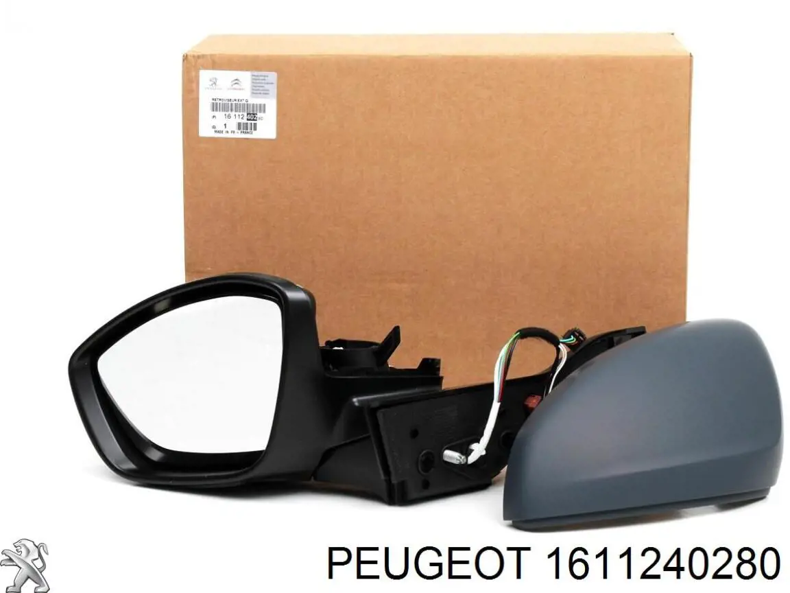1611240280 Peugeot/Citroen Espejo retrovisor izquierdo