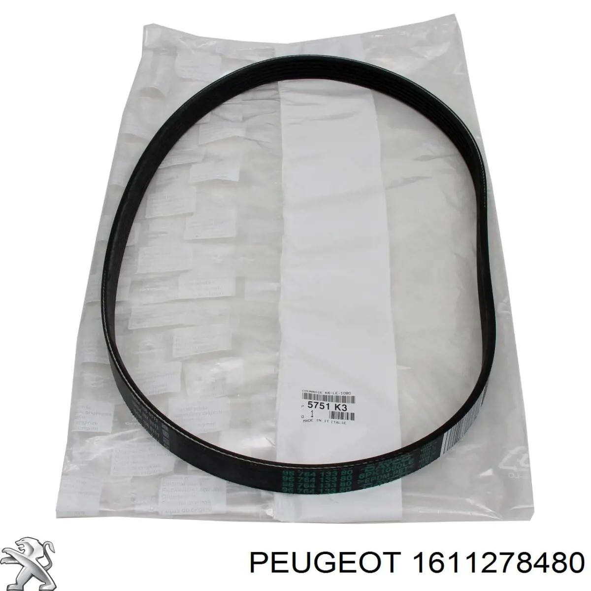 1687682980 Peugeot/Citroen Correa de transmisión, completo