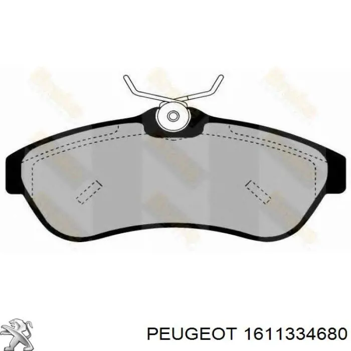 1611334680 Peugeot/Citroen pastillas de freno delanteras