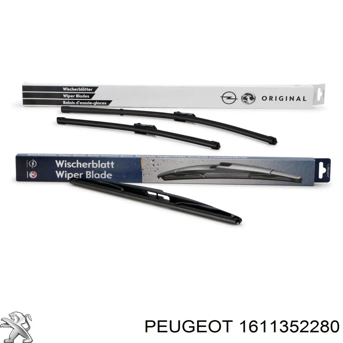 Comprar 1611352280 Peugeot/Citroen Limpiaparabrisas traseros