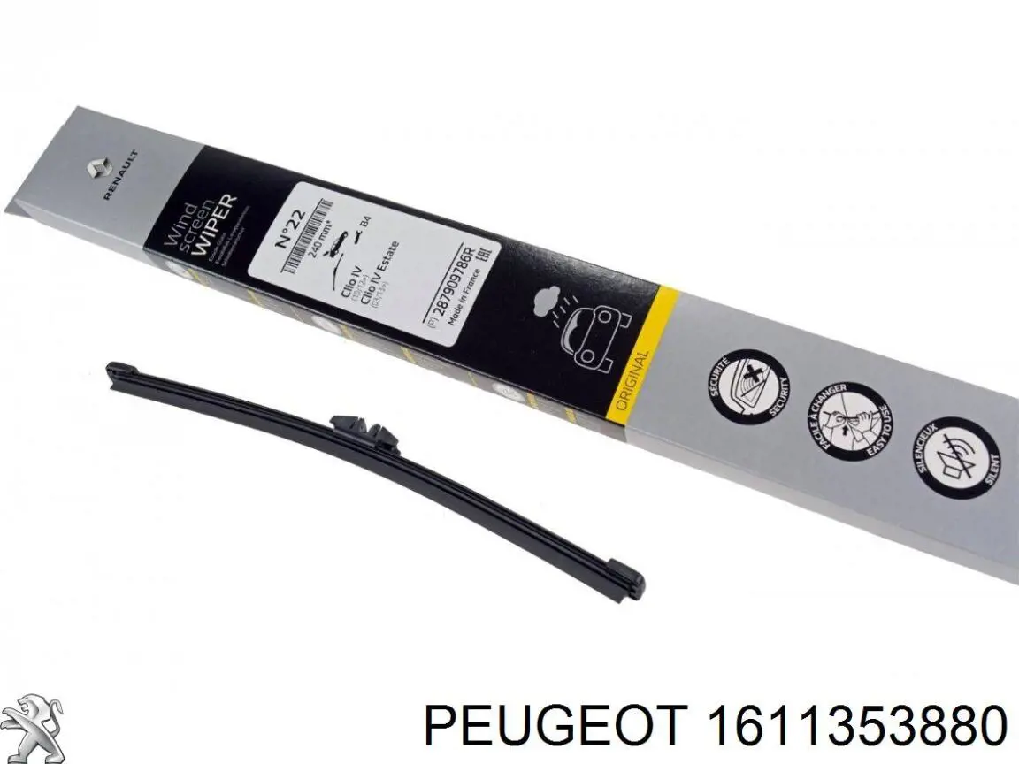 Limpiaparabrisas de luna trasera Renault Clio 4 BH