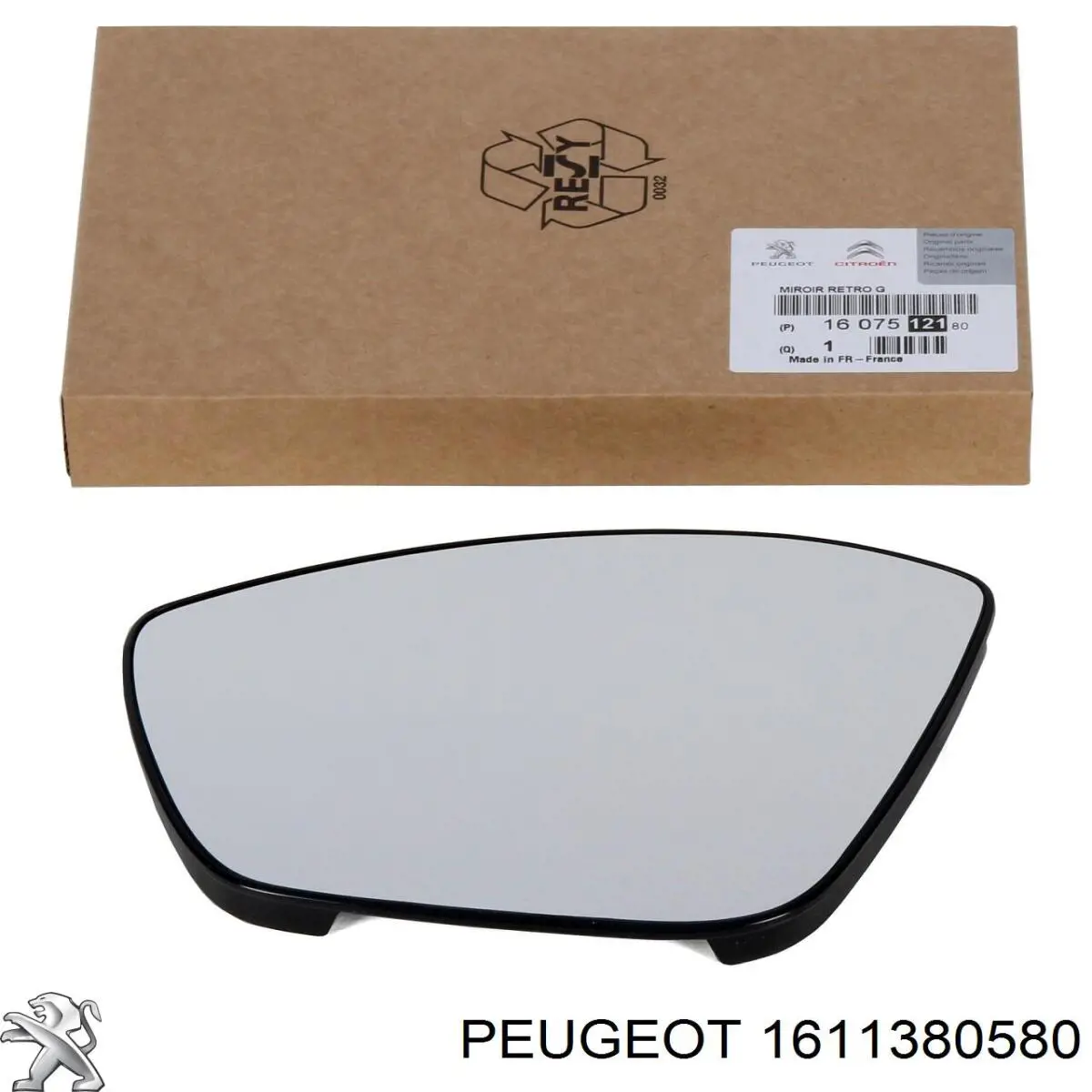 Kit de soportes/fijaciones del parachoques delantero 1611380580 Peugeot/Citroen