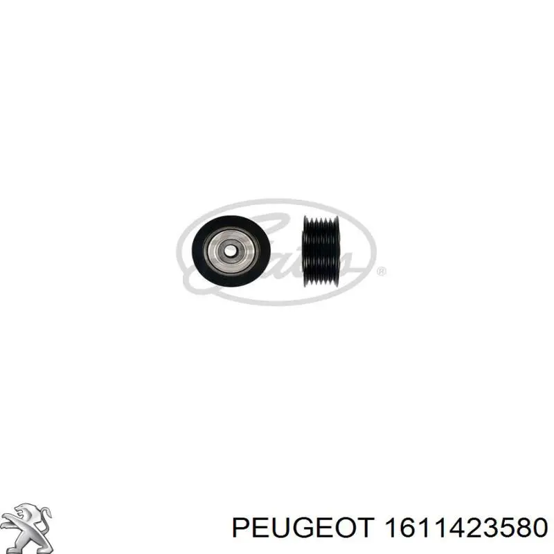 Polea inversión / guía, correa poli V 1611423580 Peugeot/Citroen