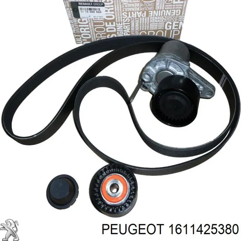 Tensor de correa poli V 1611425380 Peugeot/Citroen