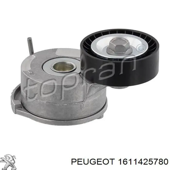 Tensor de la correa trapecial poli v Peugeot/Citroen 1611425780