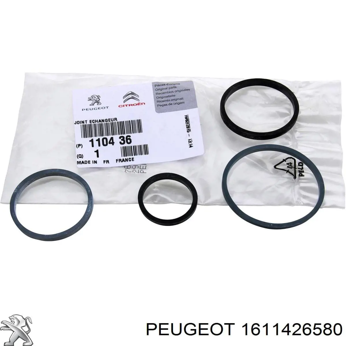 Tensor de la correa trapecial poli v Peugeot/Citroen 1611426580