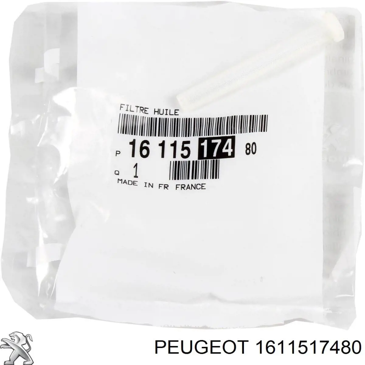 Filtro de suministro de aceite para turbina 1611517480 Peugeot/Citroen