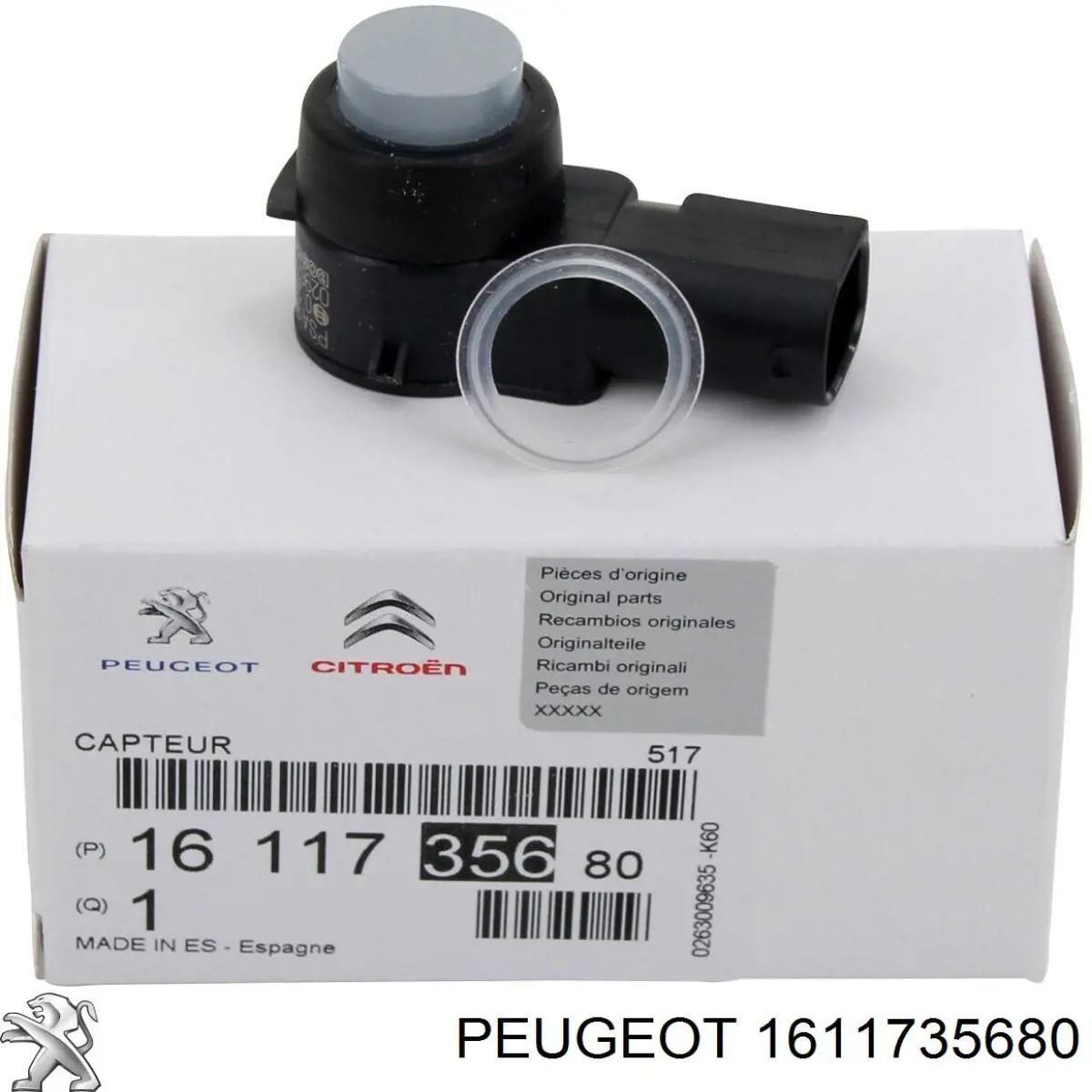 Sensor de aparcamiento trasero Peugeot/Citroen 1611735680 precio, desde 32,47 EUR