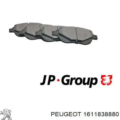 Pastillas freno delanteras Peugeot/Citroen 1611838880 precio, desde 20,44 EUR