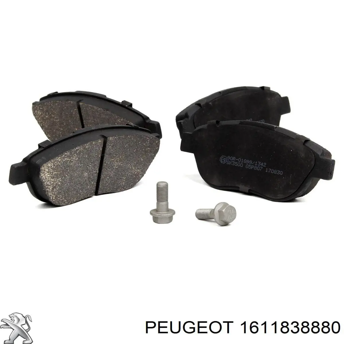 1611838880 Peugeot/Citroen pastillas de freno delanteras