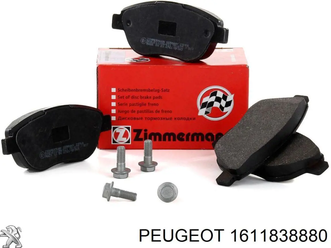 Comprar 1611838880 Peugeot/Citroen Pastillas delanteras de freno