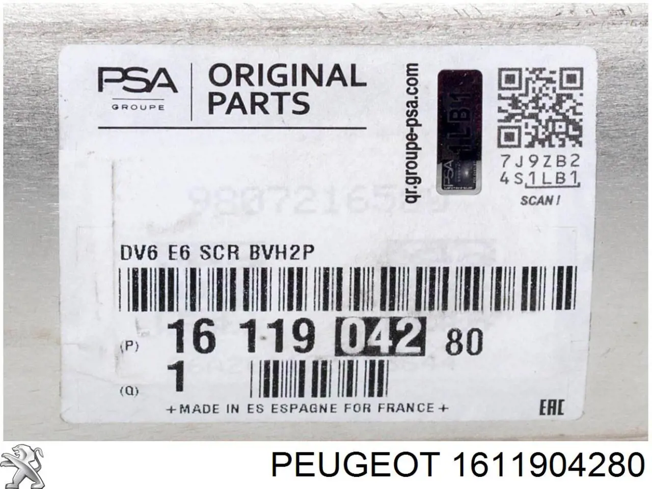 Filtro hollín Peugeot/Citroen 1611904280 precio, desde 454,48 EUR