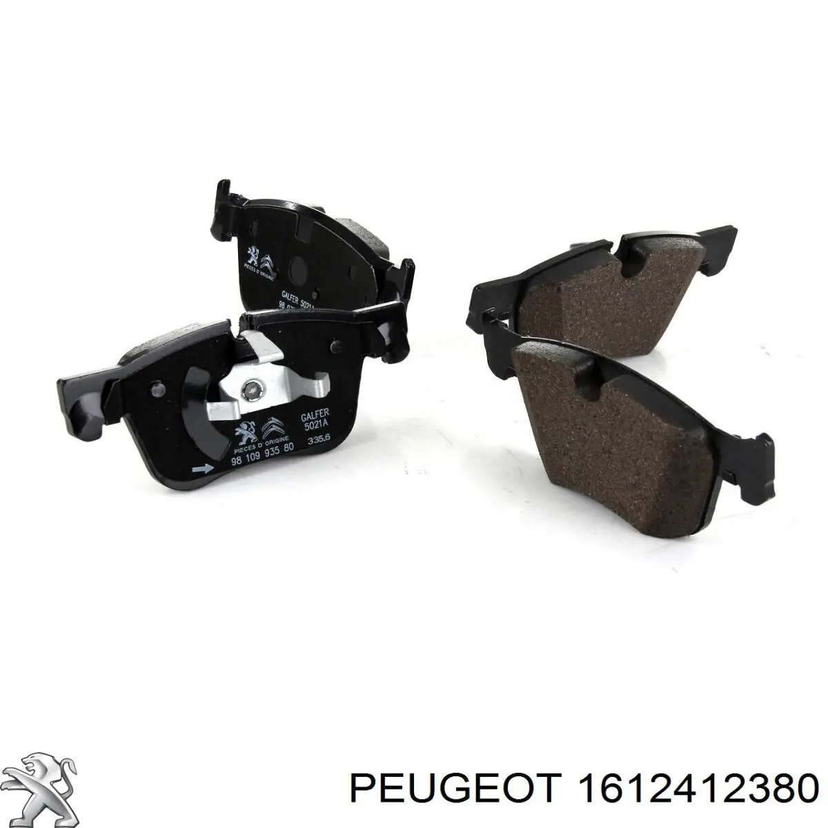 1612412380 Peugeot/Citroen Pastillas delanteras