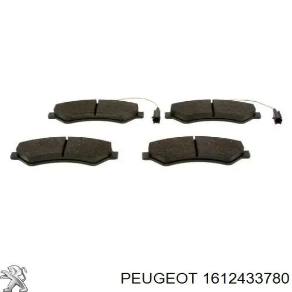 1612433780 Peugeot/Citroen Pastillas delanteras