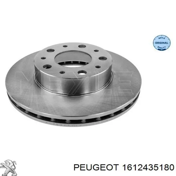 1612435180 Peugeot/Citroen disco de freno delantero