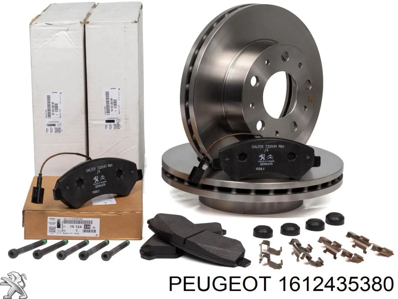 Disco de freno 1612435380 Peugeot/Citroen
