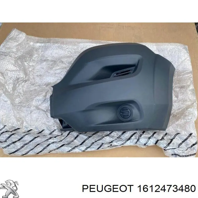 Parachoques delantero, parte izquierda 1612473480 Peugeot/Citroen