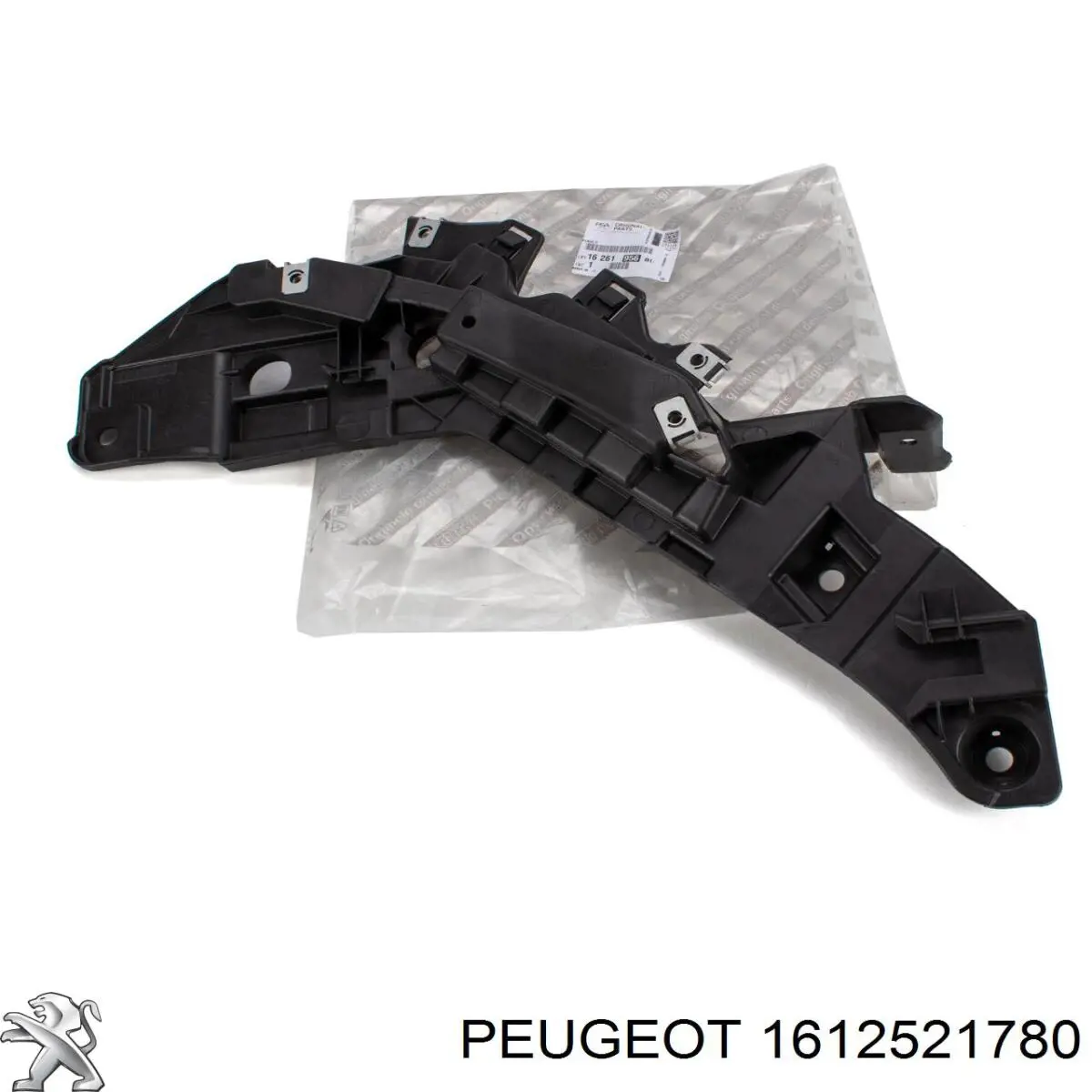 Soporte de parachoques delantero derecho 1612521780 Peugeot/Citroen