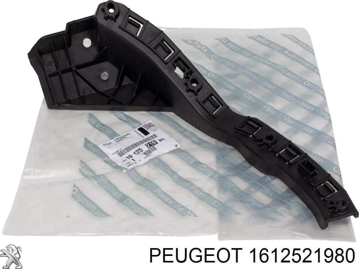 1612521980 Peugeot/Citroen Soporte de parachoques delantero derecho