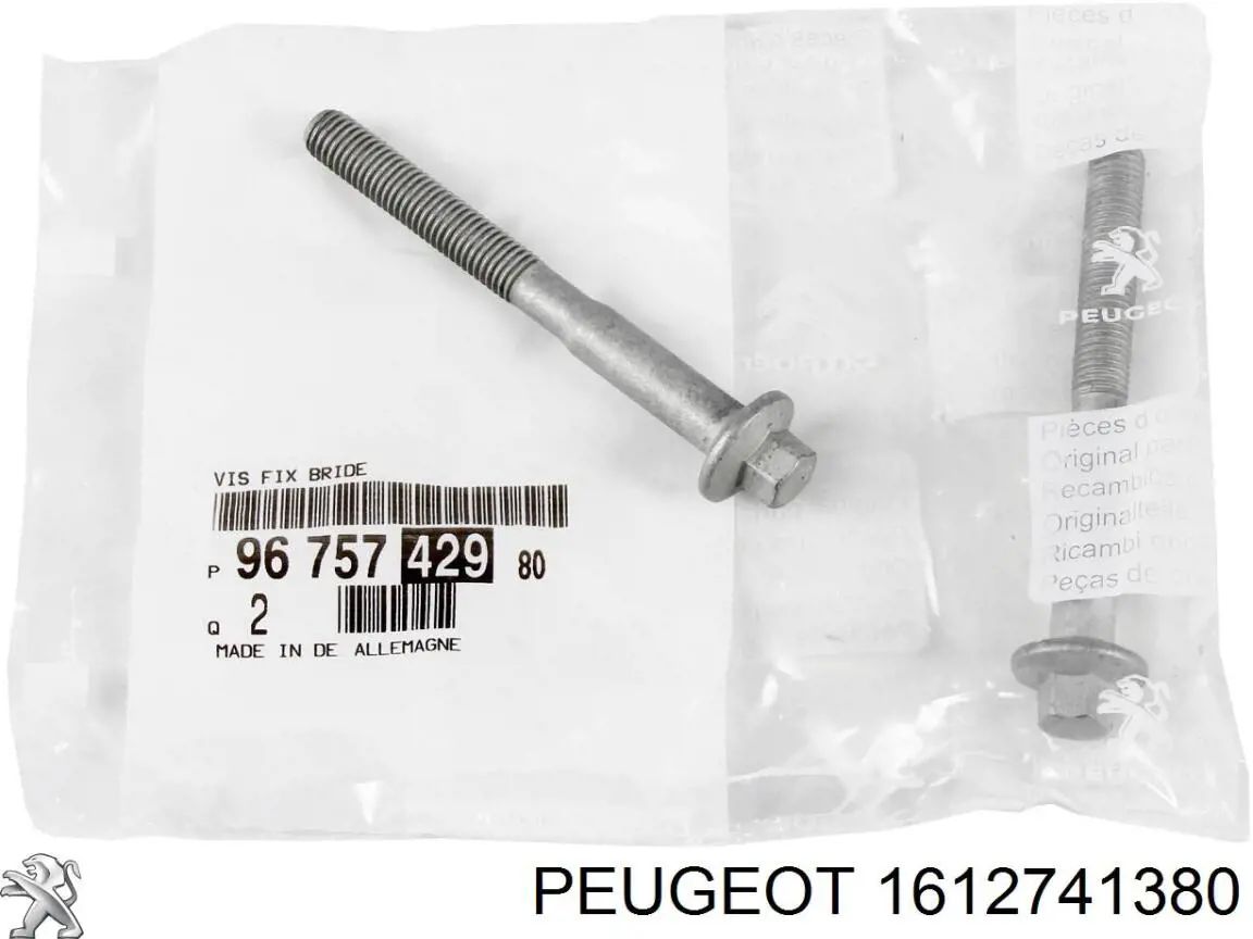 1612741380 Peugeot/Citroen Manguera de alta presion de direccion, hidraulica