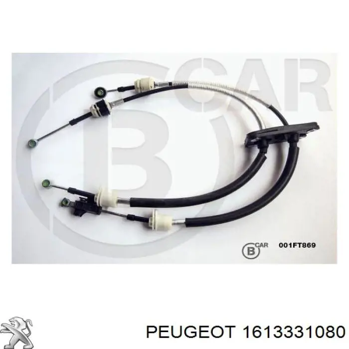 1613331080 Peugeot/Citroen cables de accionamiento, caja de cambios