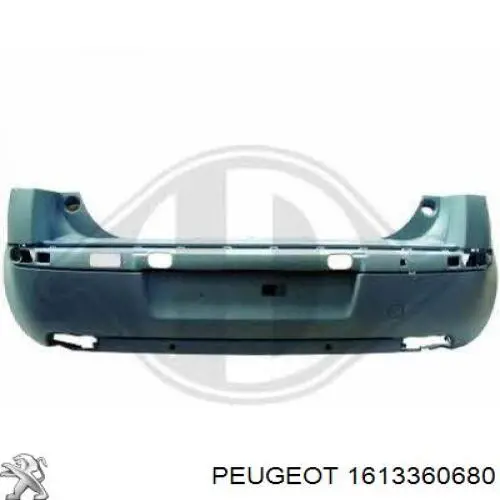1613360680 Peugeot/Citroen Defensa trasero
