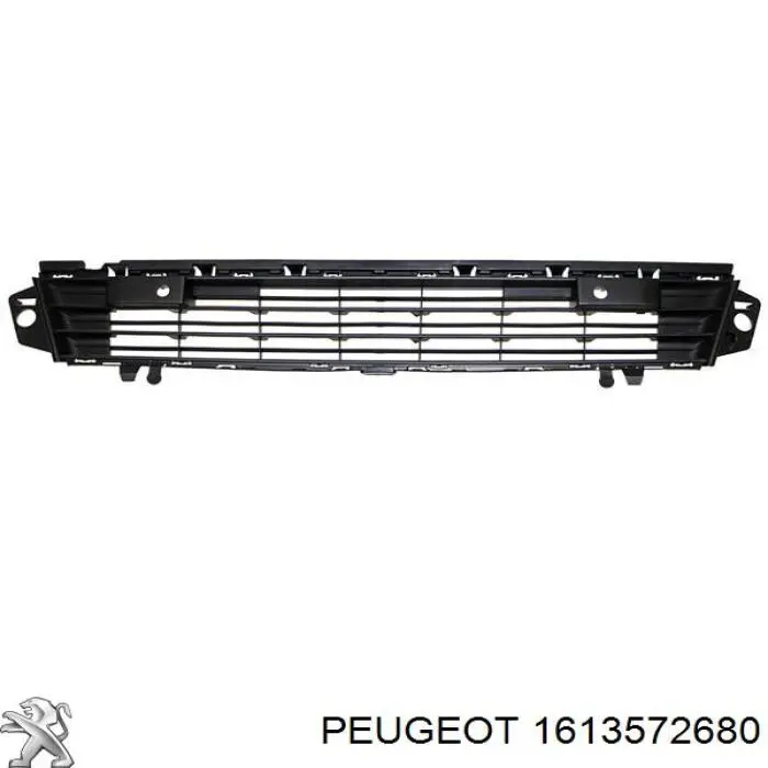 1613572680 Peugeot/Citroen Rejilla de ventilación, parachoques delantero, central
