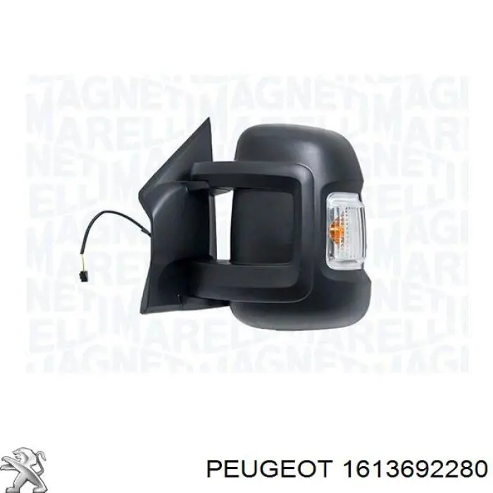 1613692280 Peugeot/Citroen espejo retrovisor izquierdo