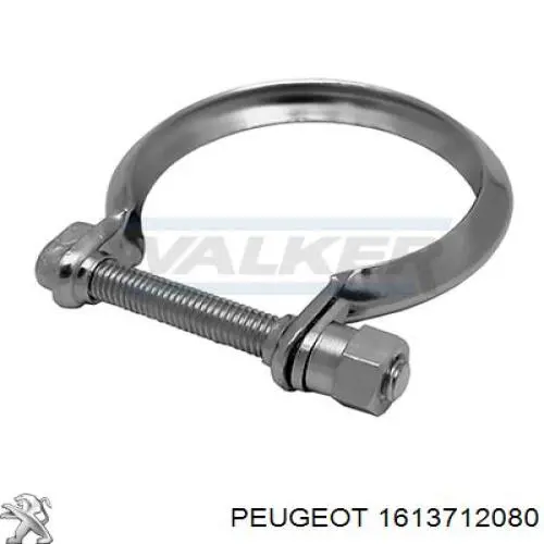 Abrazadera delantera del silenciador Peugeot/Citroen 1613712080 precio, desde 4,20 EUR