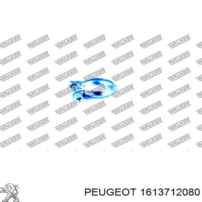 1613712080 Peugeot/Citroen abrazadera de sujeción delantera
