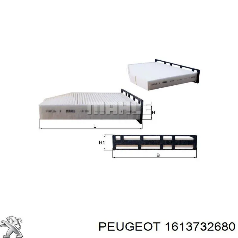 1613732680 Peugeot/Citroen filtro habitáculo