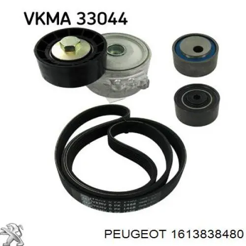 Polea inversión/guía, correa auxiliar servicios Peugeot/Citroen 1613838480 precio, desde 14,88 EUR