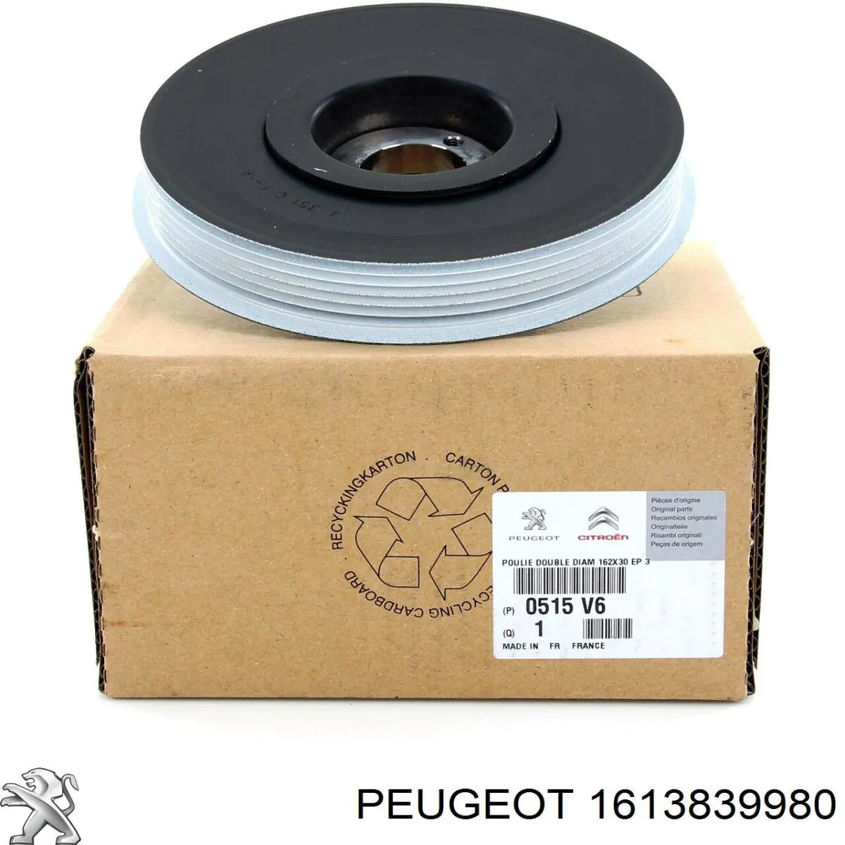 Tensor de correa poli V 1613839980 Peugeot/Citroen