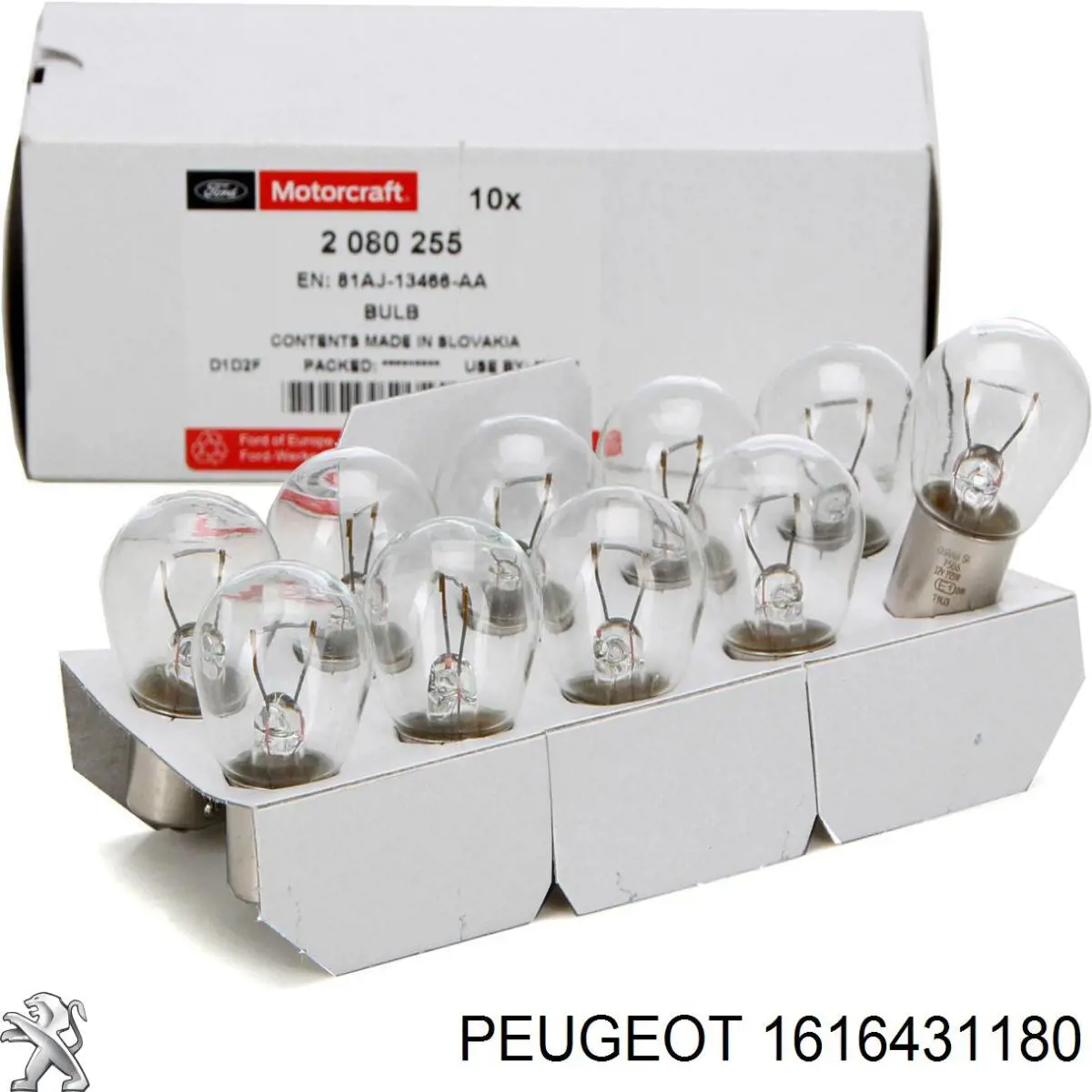 1616431180 Peugeot/Citroen Lámpara halógena