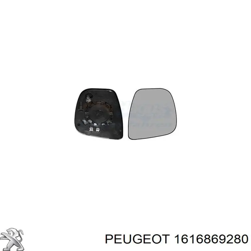 1616869280 Peugeot/Citroen Cristal de espejo retrovisor derecho