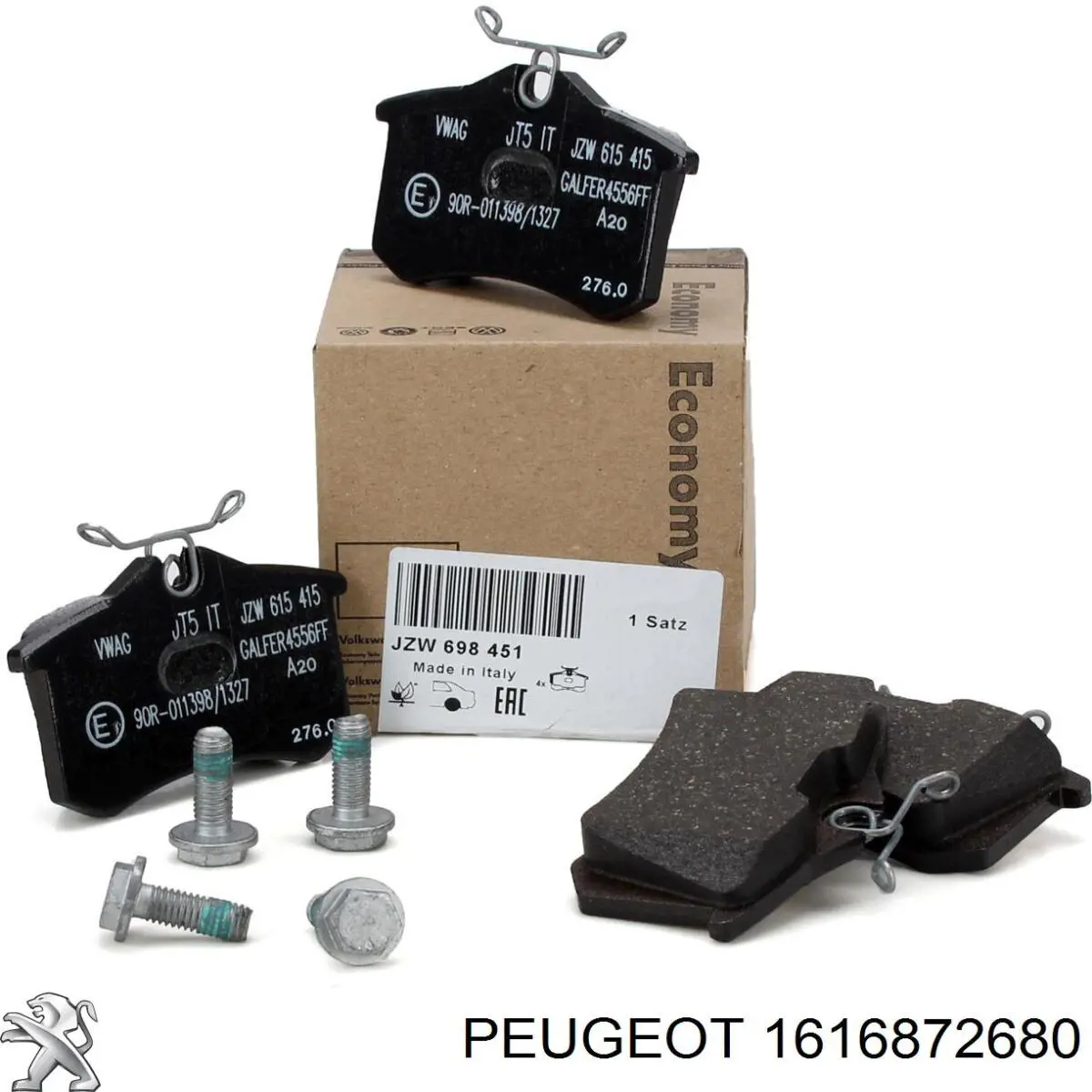 Comprar 1616872680 Peugeot/Citroen Pastillas de freno traseras